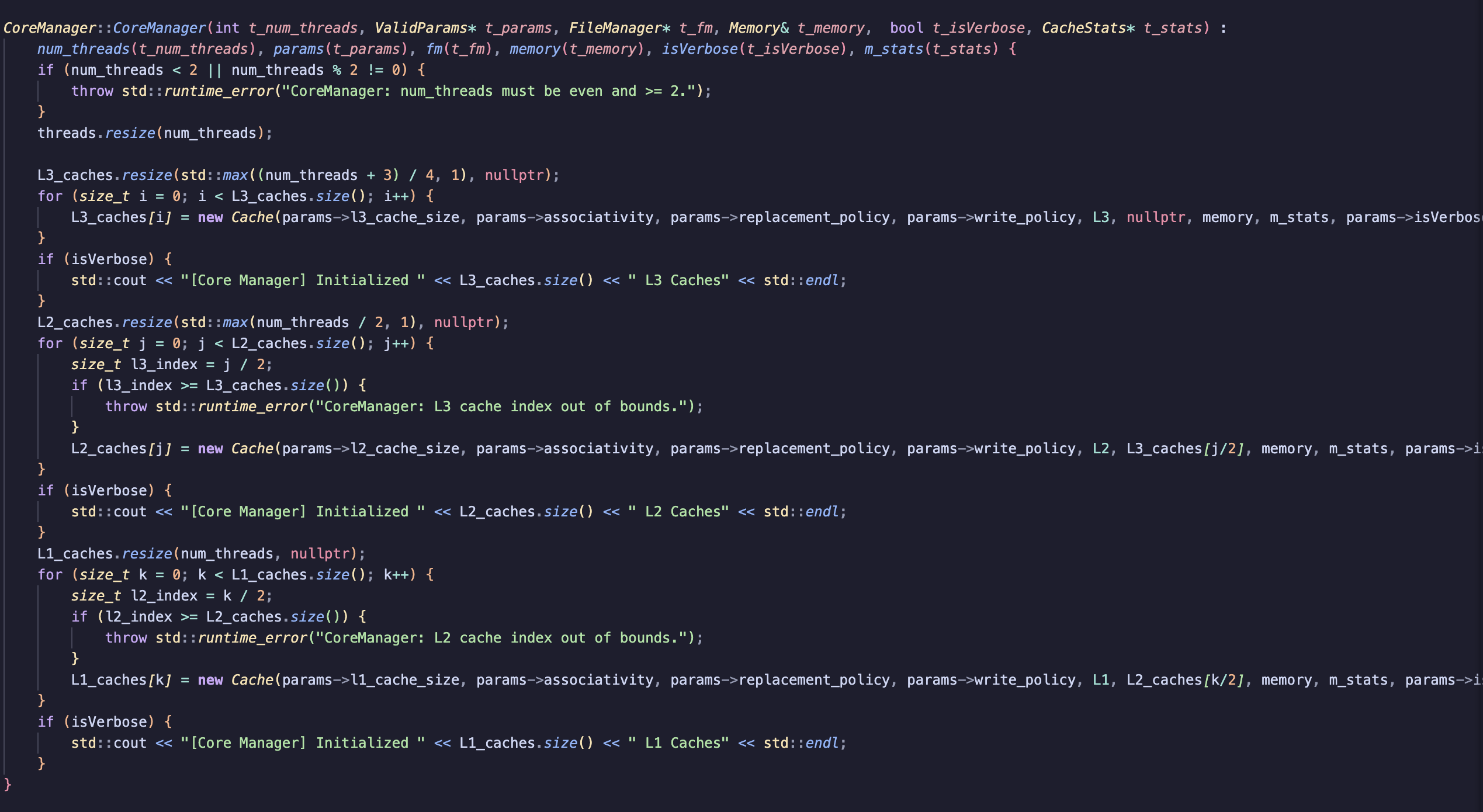 Cache Sim screenshot